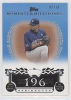 Johan Santana (2006 AL Cy Young - 245 Strikeouts) #/10