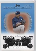 Johan Santana (2006 AL Cy Young - 245 Strikeouts) #/10