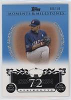 Johan Santana (2006 AL Cy Young - 245 Strikeouts) #/10