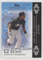 Hanley Ramirez (2007 MLB Superstar - 125 Runs) #/10