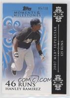 Hanley Ramirez (2007 MLB Superstar - 125 Runs) #/10