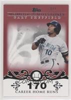Gary Sheffield (2007 - 450 Career Home Runs (480 Total)) [Noted] #/1