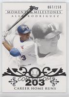 Alex Rodriguez (2007 - 500 Career Home Runs (518 Total)) #/150