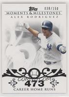 Alex Rodriguez (2007 - 500 Career Home Runs (518 Total)) #/150