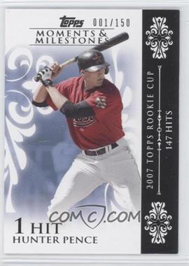2008 Topps Moments & Milestones - [Base] #10-1 - Hunter Pence (2007 Topps Rookie Cup - 147 Hits) /150