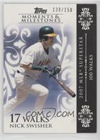 Nick Swisher (2007 MLB Superstar - 100 Walks) #/150