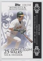 Nick Swisher (2007 MLB Superstar - 100 Walks) #/150