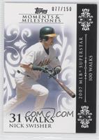 Nick Swisher (2007 MLB Superstar - 100 Walks) #/150