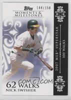 Nick Swisher (2007 MLB Superstar - 100 Walks) [Noted] #/150