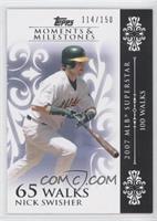 Nick Swisher (2007 MLB Superstar - 100 Walks) #/150