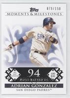 Adrian Gonzalez (2007 MLB Superstar - 100 RBIs) #/150