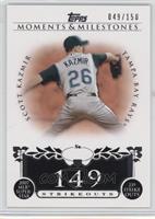 Scott Kazmir (2007 MLB Superstar - 239 Strikeouts) #/150