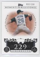 Scott Kazmir (2007 MLB Superstar - 239 Strikeouts) #/150