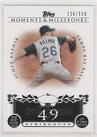 Scott Kazmir (2007 MLB Superstar - 239 Strikeouts) #/150