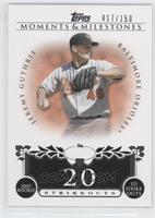 Jeremy Guthrie (2007 Rookie - 123 Strikeouts) #/150