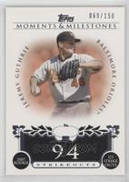 Jeremy Guthrie (2007 Rookie - 123 Strikeouts) #/150