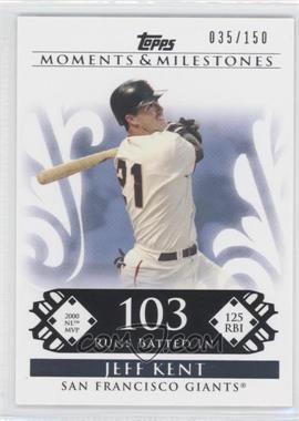 2008 Topps Moments & Milestones - [Base] #122-103 - Jeff Kent (2000 NL MVP - 125 RBIs) /150