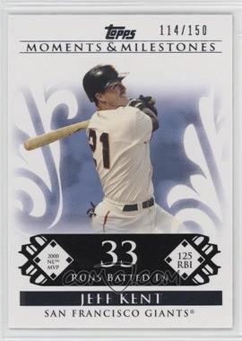 2008 Topps Moments & Milestones - [Base] #122-33 - Jeff Kent (2000 NL MVP - 125 RBIs) /150