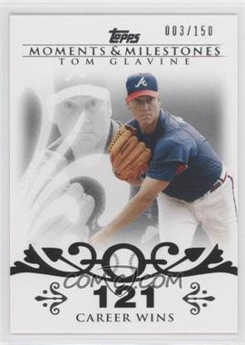 2008 Topps Moments & Milestones - [Base] #137-121 - Tom Glavine (2007 - 300 Career Wins (303 Total)) /150