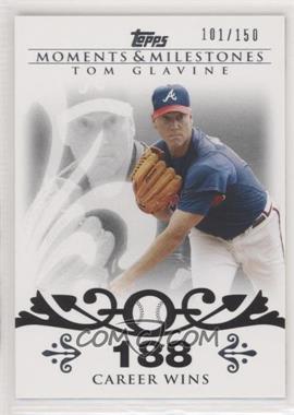2008 Topps Moments & Milestones - [Base] #137-188 - Tom Glavine (2007 - 300 Career Wins (303 Total)) /150