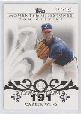 2008 Topps Moments & Milestones - [Base] #137-191 - Tom Glavine (2007 - 300 Career Wins (303 Total)) /150