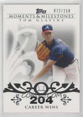 2008 Topps Moments & Milestones - [Base] #137-204 - Tom Glavine (2007 - 300 Career Wins (303 Total)) /150