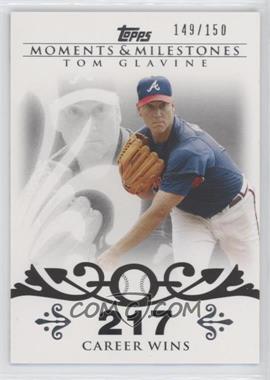 2008 Topps Moments & Milestones - [Base] #137-217 - Tom Glavine (2007 - 300 Career Wins (303 Total)) /150