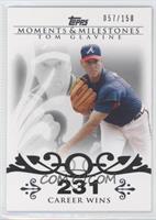 Tom Glavine (2007 - 300 Career Wins (303 Total)) #/150