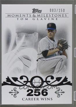 2008 Topps Moments & Milestones - [Base] #137-256 - Tom Glavine (2007 - 300 Career Wins (303 Total)) /150 [Noted]