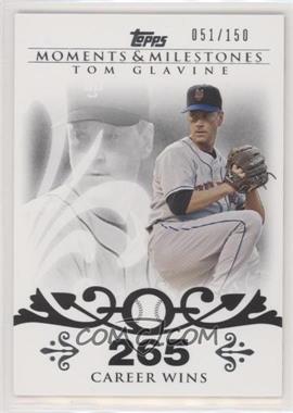 2008 Topps Moments & Milestones - [Base] #137-265 - Tom Glavine (2007 - 300 Career Wins (303 Total)) /150 [EX to NM]