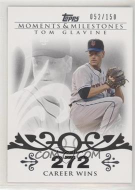 2008 Topps Moments & Milestones - [Base] #137-272 - Tom Glavine (2007 - 300 Career Wins (303 Total)) /150