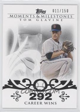 2008 Topps Moments & Milestones - [Base] #137-292 - Tom Glavine (2007 - 300 Career Wins (303 Total)) /150