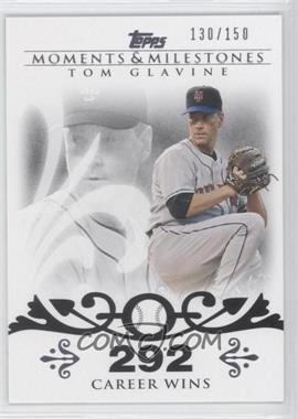 2008 Topps Moments & Milestones - [Base] #137-292 - Tom Glavine (2007 - 300 Career Wins (303 Total)) /150