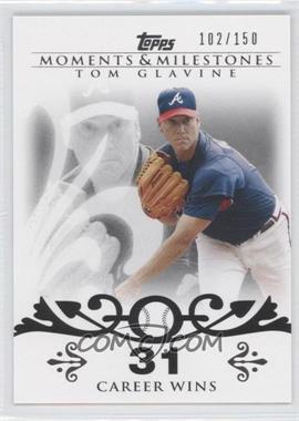 2008 Topps Moments & Milestones - [Base] #137-31 - Tom Glavine (2007 - 300 Career Wins (303 Total)) /150