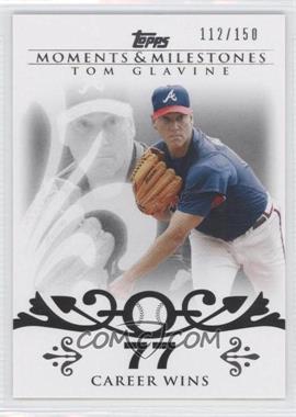 2008 Topps Moments & Milestones - [Base] #137-77 - Tom Glavine (2007 - 300 Career Wins (303 Total)) /150