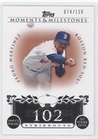 Pedro Martinez (1999 AL Cy Young - 313 Ks) #/150