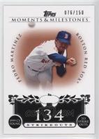 Pedro Martinez (1999 AL Cy Young - 313 Ks) #/150