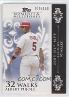 Albert Pujols (2005 NL MVP - 97 Walks) #/150