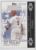 Albert Pujols (2005 NL MVP - 97 Walks) #/150