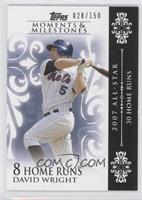 David Wright (2007 All-Star - 30 Home Runs) #/150