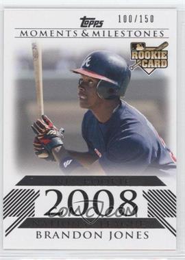 2008 Topps Moments & Milestones - [Base] #188 - Brandon Jones (National League Rookie) /150