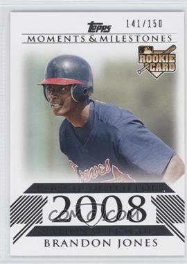 2008 Topps Moments & Milestones - [Base] #189 - Brandon Jones (Rookie Outfielder) /150