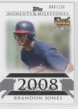 2008 Topps Moments & Milestones - [Base] #189 - Brandon Jones (Rookie Outfielder) /150