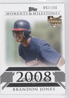 2008 Topps Moments & Milestones - [Base] #189 - Brandon Jones (Rookie Outfielder) /150