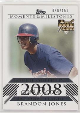 2008 Topps Moments & Milestones - [Base] #189 - Brandon Jones (Rookie Outfielder) /150