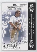 David Wright (2007 All-Star - 34 Stolen Bases) #/150