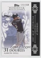 Aaron Hill (2007 MLB Superstar - 47 Doubles) #/150