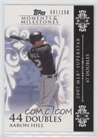 Aaron Hill (2007 MLB Superstar - 47 Doubles) #/150