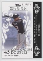 Aaron Hill (2007 MLB Superstar - 47 Doubles) #/150