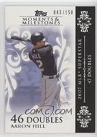 Aaron Hill (2007 MLB Superstar - 47 Doubles) #/150